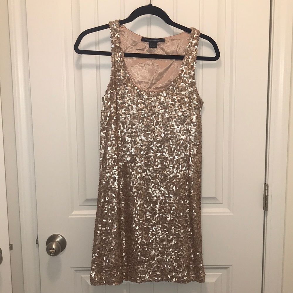 French Connection sequin shift dress